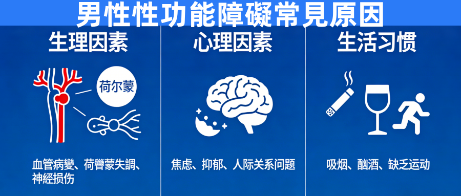 男性性功能障礙常見原因及解決方法指南